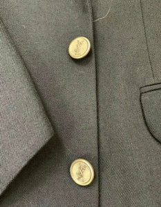 Repurposed Yves Saint Laurent Vintage Button Charm Necklace