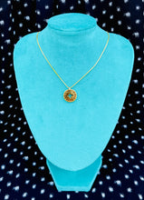 Load image into Gallery viewer, Repurposed Gold Louis Vuitton Logo Cut-Out Necklace