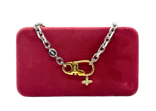 Repurposed Vintage Gucci  Keyclasp & Bee Necklace