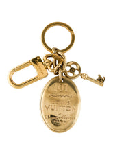 Load image into Gallery viewer, Repurposed Louis Vuitton Celestial Charm Keyring Necklace