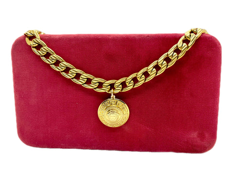 Repurposed Iconic Medusa Button Vintage Chocker