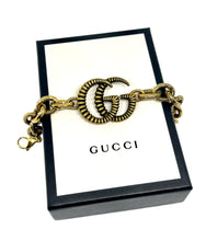 Load image into Gallery viewer, *Rare Find* X~Large Repurposed Interlocking GG Gucci Charm Bracelet
