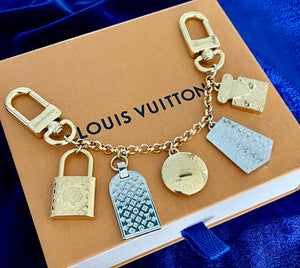 Repurposed X~Large Louis Vuitton Padlock Charm *Convertible* Necklace/ Bracelet