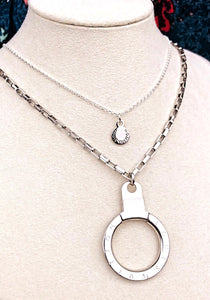Repurposed Louis Vuitton Keychain Necklace