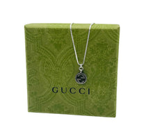 Load image into Gallery viewer, Repurposed Gucci Interlocking GG Charm Sterling Silver Necklace