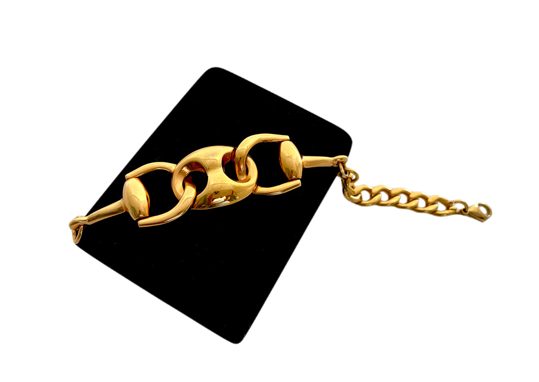 Repurposed X~Large Gucci Horsebit Vintage Bracelet *Rare Piece*