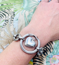 Load image into Gallery viewer, Repurposed Gucci Ring &amp; Floating Heart Bracelet