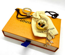 Load image into Gallery viewer, Repurposed Louis Vuitton Flower Cut~Out Charm Hoop Earrings