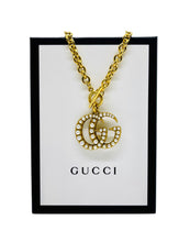 Load image into Gallery viewer, X~Large Repurposed Interlocking GG Gucci Charm Toggle Necklace