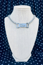Load image into Gallery viewer, Repurposed Dior Hardware Silver &amp; Gunmetal Necklace