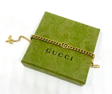 Load image into Gallery viewer, Repurposed Interlocking GG Charm &amp; Bee Gucci Bracelet