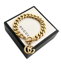 Load image into Gallery viewer, Repurposed Interlocking GG Gucci Charm Bracelet