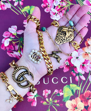 Load image into Gallery viewer, *Rare Find* Repurposed Gucci Strawberry Charm Bracelet