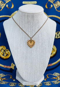 Repurposed J’Adior Crystal Heart & Stars Charm Necklace