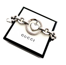 Load image into Gallery viewer, Repurposed Gucci Ring &amp; Floating Heart Bracelet
