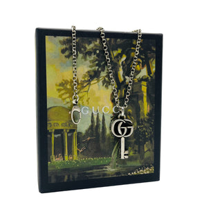 .925 Sterling Sterling Silver Gucci Key Necklace