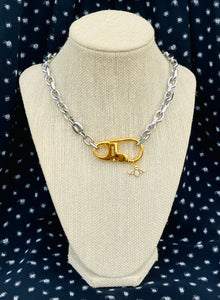 Repurposed Vintage Gucci  Keyclasp & Bee Necklace