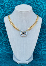 Load image into Gallery viewer, Repurposed Very Rare Large Interlocking GG Crystal Gucci Rare Necklace