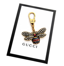 Load image into Gallery viewer, Repurposed Gucci Bee Keychain Clasp Mariner Link Necklace