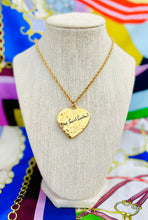Load image into Gallery viewer, •Very Rare• Repurposed X~Large Yves Saint Laurent  Reversible Heart Vintage Necklace