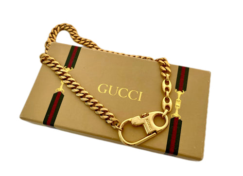 Repurposed Vintage Gucci Mariner Link Gold Chocker