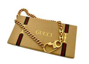 Repurposed Vintage Gucci Mariner Link Gold Chocker