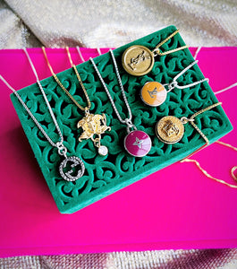 Repurposed Versace Medusa Hardware Charm Necklace