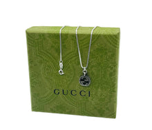 Load image into Gallery viewer, Repurposed Gucci Interlocking GG Charm Sterling Silver Necklace