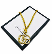 Load image into Gallery viewer, X~Large Repurposed Interlocking GG Gucci Charm Toggle Necklace