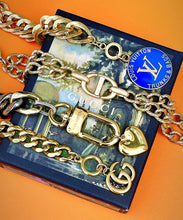 Load image into Gallery viewer, Repurposed Christian Dior Cut~Out Charm Bracelet