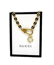 Load image into Gallery viewer, Repurposed Gucci Keychain Clasp &amp; Removable Jaguar Charm Necklace