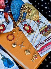 Load image into Gallery viewer, Repurposed Louis Vuitton Heart Charm Necklace
