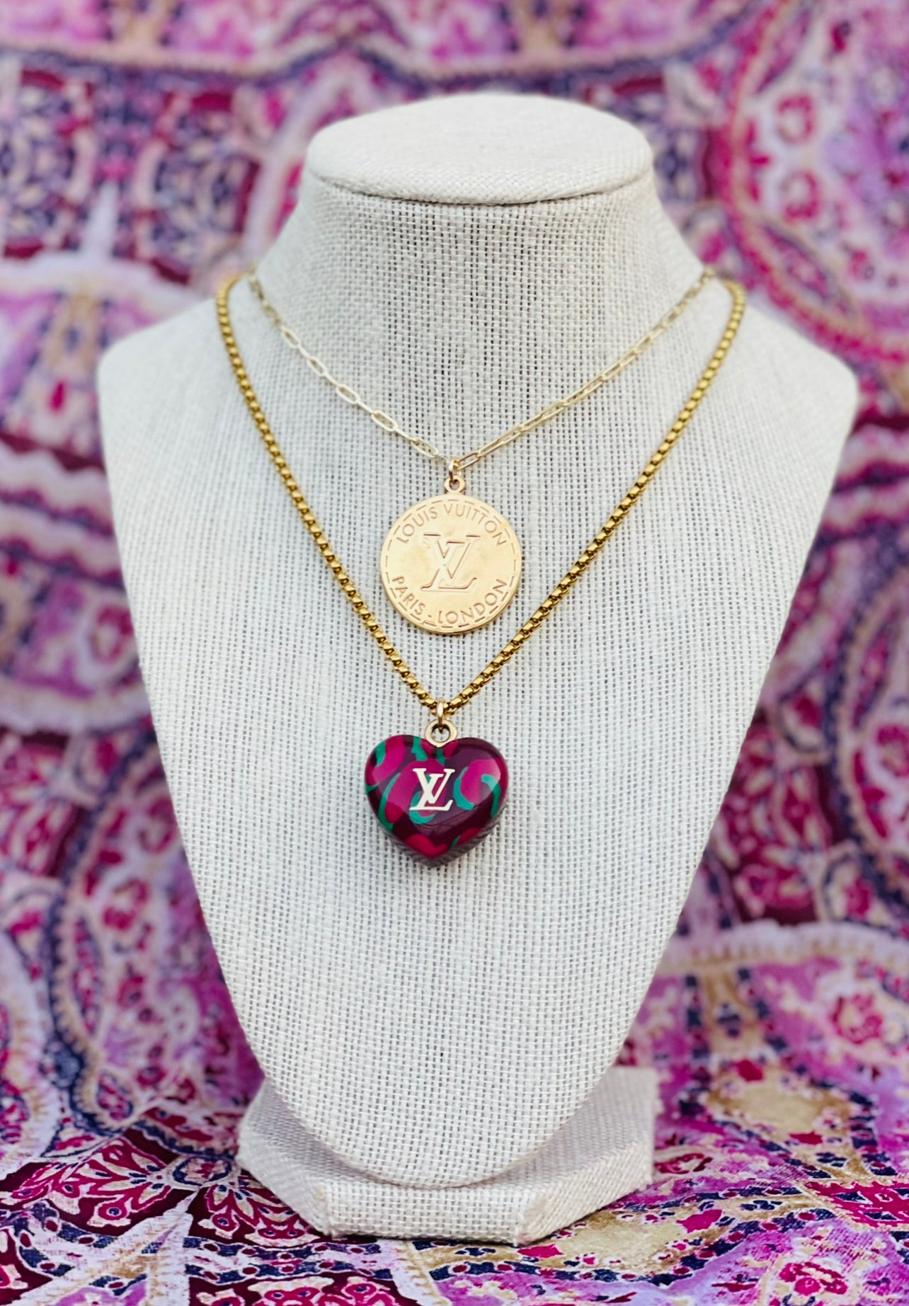 It's Our Little Secret Consignment Boutique - Designer LV trunks and bags  charm repurposed into the perfect collectors piece. This necklace is  perfect every day and layering with other necklaces. It will