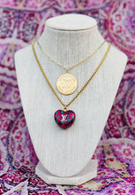 Load image into Gallery viewer, Repurposed Louis Vuitton Paris~London Charm Necklace