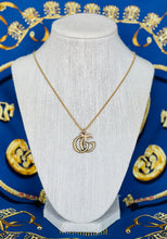 Load image into Gallery viewer, Repurposed Gold Medium Interlocking GG &amp; Bee Charm Gucci Necklace