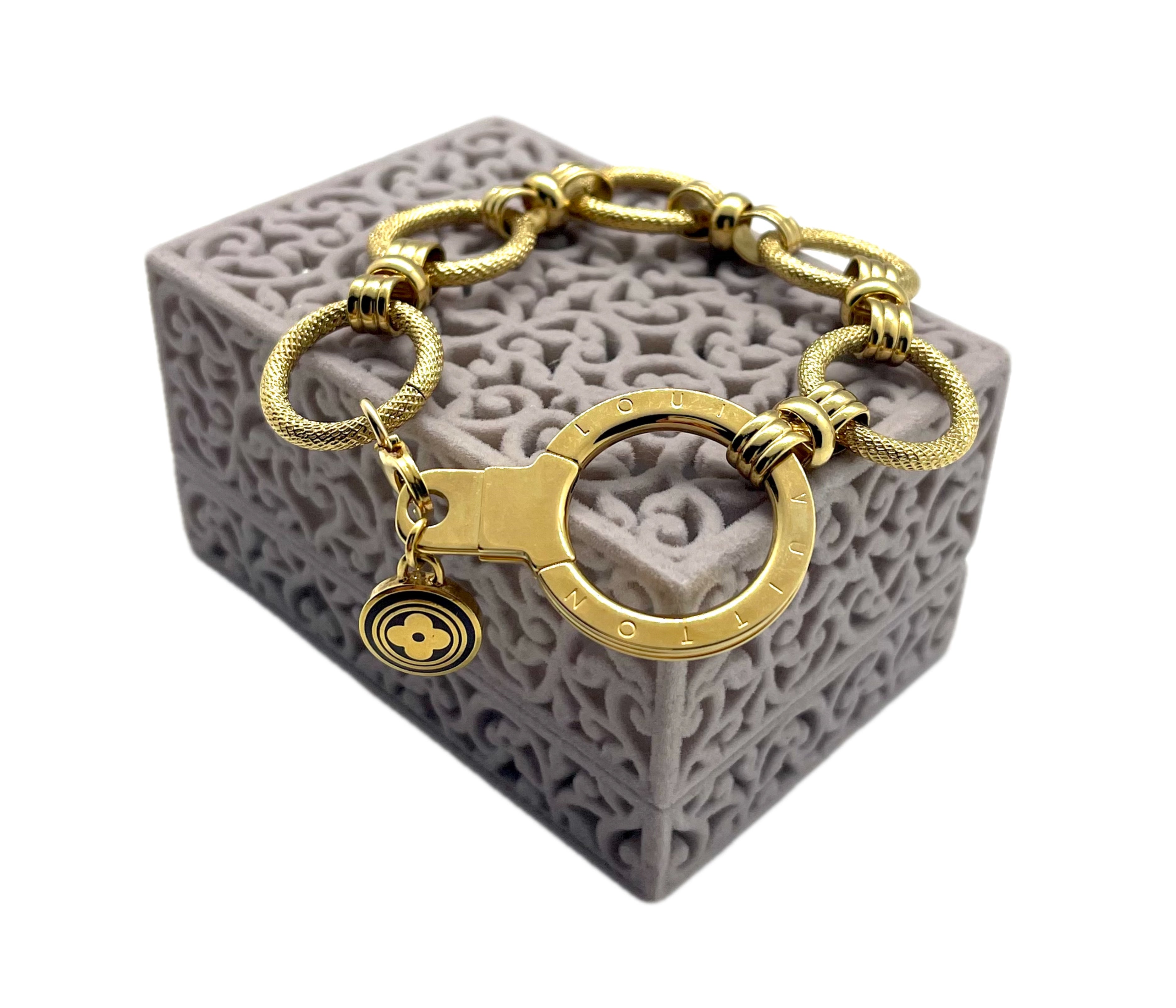 Wooden Bead Upcycled Louis Vuitton Clover Charm Bracelet – Baitul Couture  Boutique & Designer Consignment