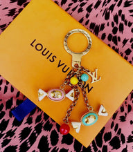 Load image into Gallery viewer, Repurposed Louis Vuitton Turquoise &amp; Candy Charm