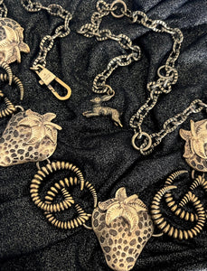 *Rare Find* X~Large Repurposed Interlocking GG Gucci Charm Necklace