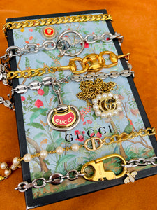 Repurposed Vintage Dior Cursive Signature  Bracelet
