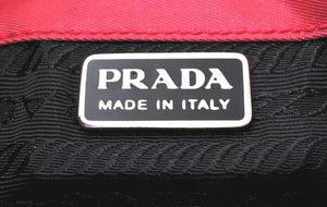 Repurposed Prada Silver & Black Tag Bracelet