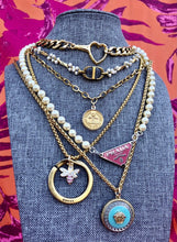 Load image into Gallery viewer, Repurposed Dior Cut-Out Charm Pearl Chocker