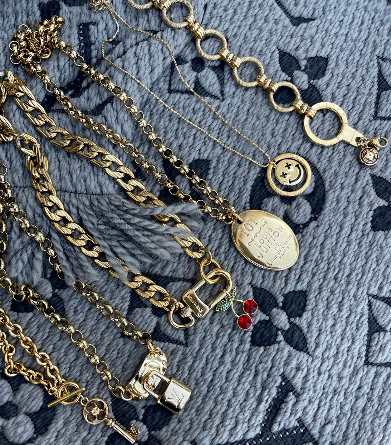 Vintage Reworked Louis Vuitton Charm Keychain – Lux Jewelry Boutique
