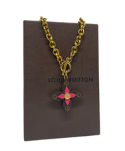 Load image into Gallery viewer, Large Repurposed Louis Vuitton Monogram Charm 2~in~1 Necklace