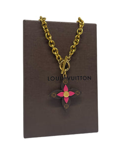 Large Repurposed Louis Vuitton Monogram Charm 2~in~1 Necklace