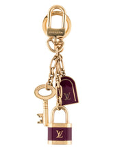 Load image into Gallery viewer, Repurposed Louis Vuitton Keychain Clasp &amp; Celestial Charm Necklace