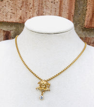 Load image into Gallery viewer, Repurposed Versace Iconic Medusa Charm Crystal Necklace