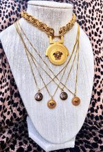 Load image into Gallery viewer, Repurposed Louis Vuitton Signature Logo Charm Necklace
