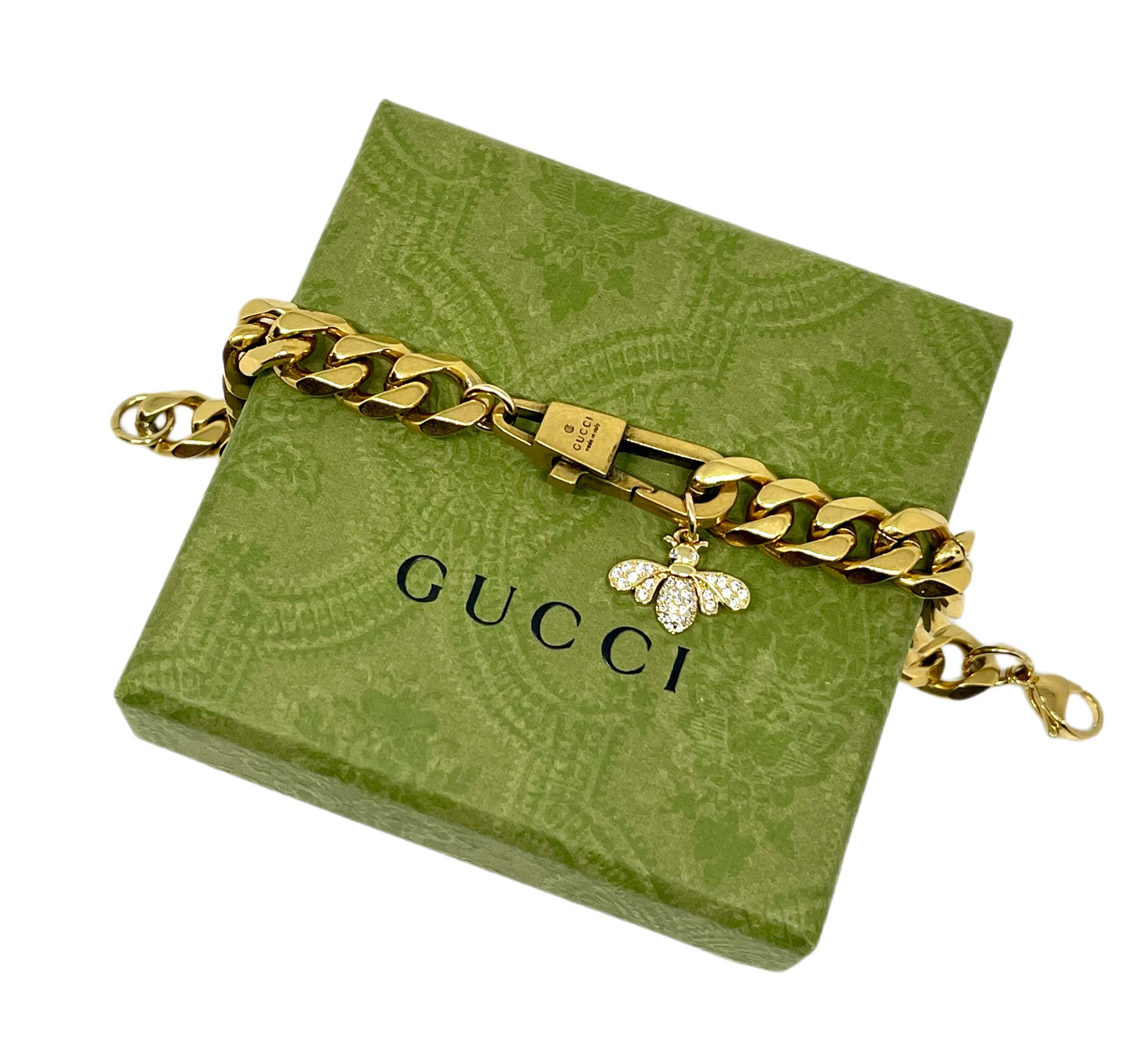 Repurposed .925 Sterling Silver Gucci Bee Bracelet – DesignerJewelryCo