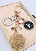 Load image into Gallery viewer, Repurposed Red &amp; Gold Louis Vuitton Disc Toggle Bracelet