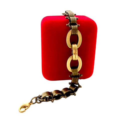 Repurposed 1980’s Ferragamo Vintage Bracelet